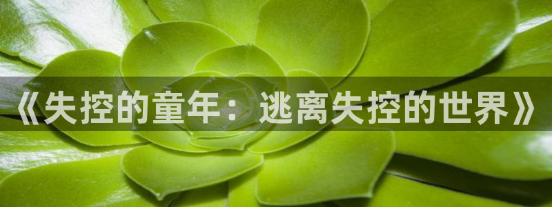 managereader漫画官网入口：《失控的童年：逃离失控的世界》